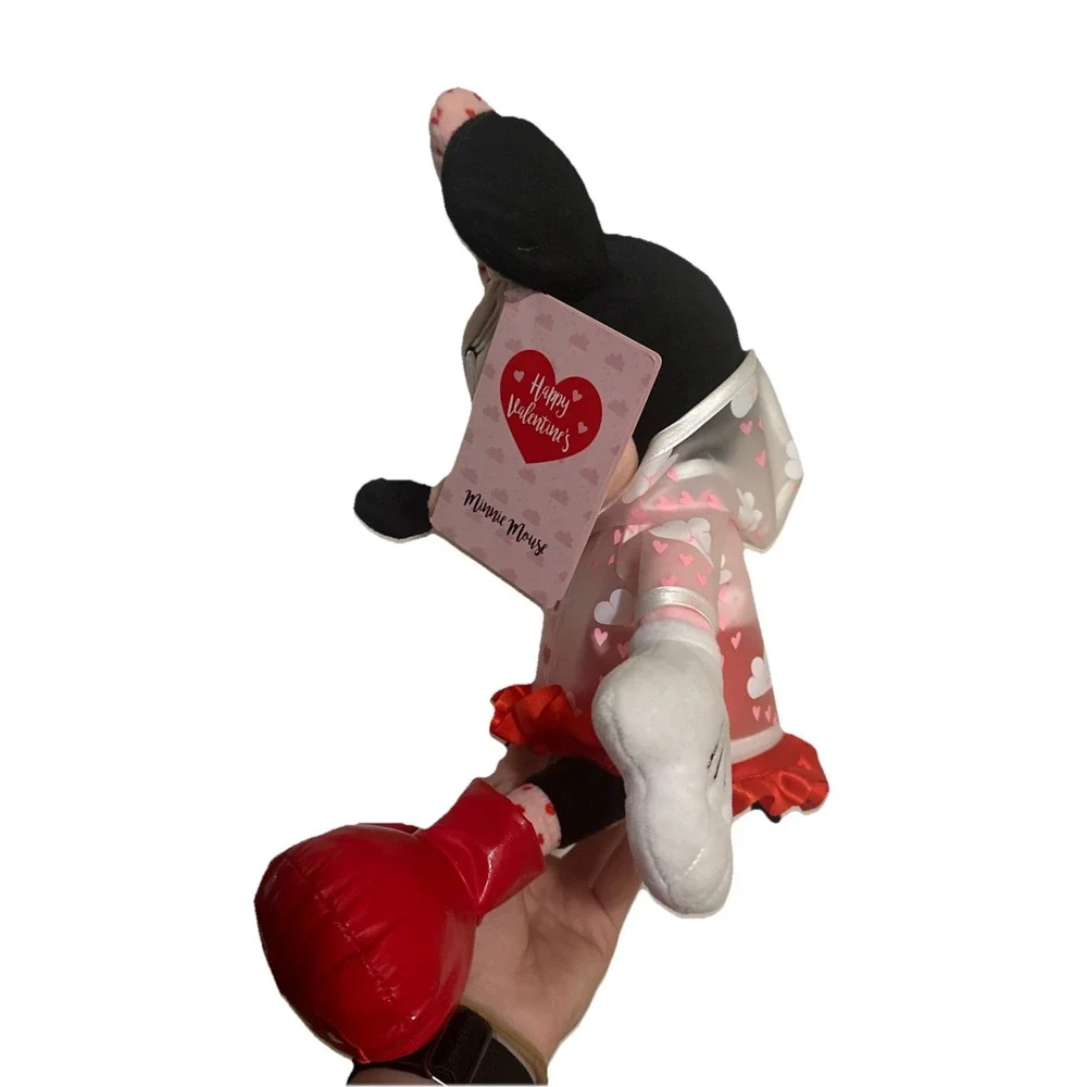 Disney Store 2020 Minnie Mouse Valentine's Day Plush Rain Coat 16